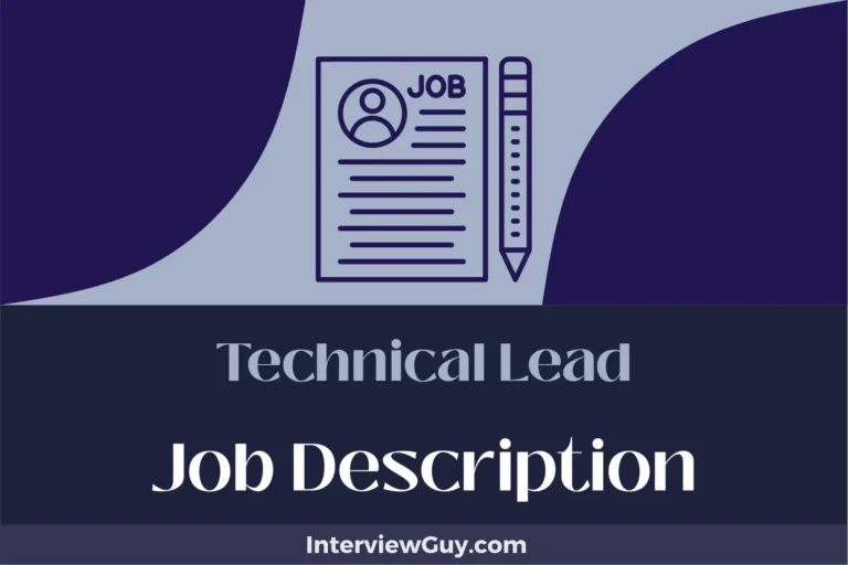 Technical Lead Job Description [Updated for 2024]
