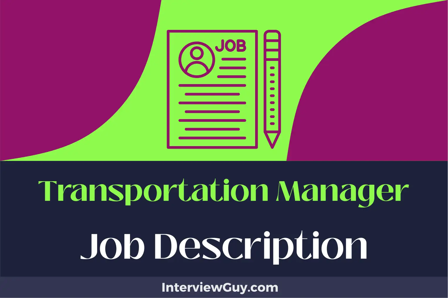 transportation manager job description