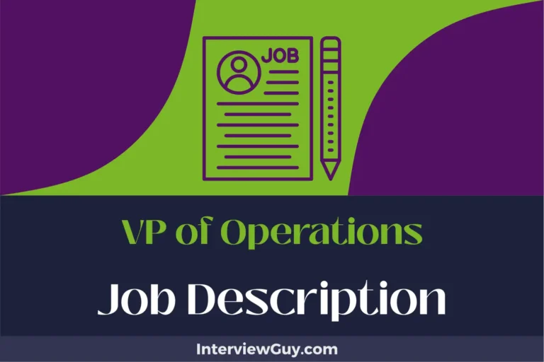 VP of Operations Job Description [Updated for 2024]