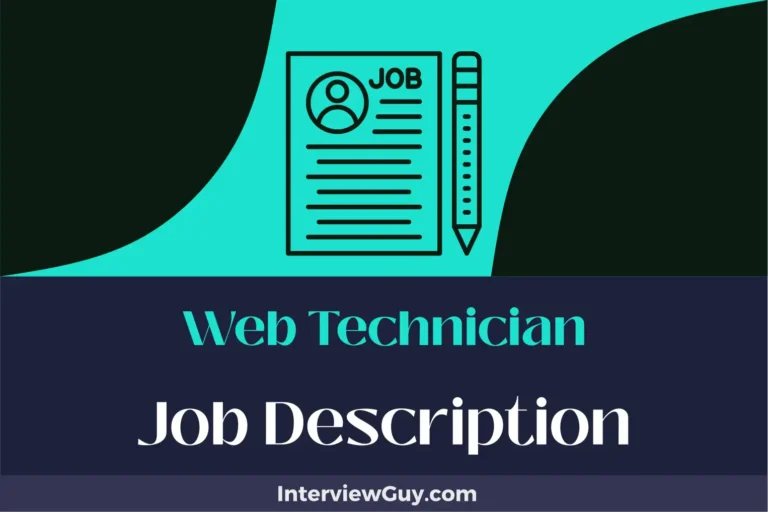 Web Technician Job Description [Updated for 2024]