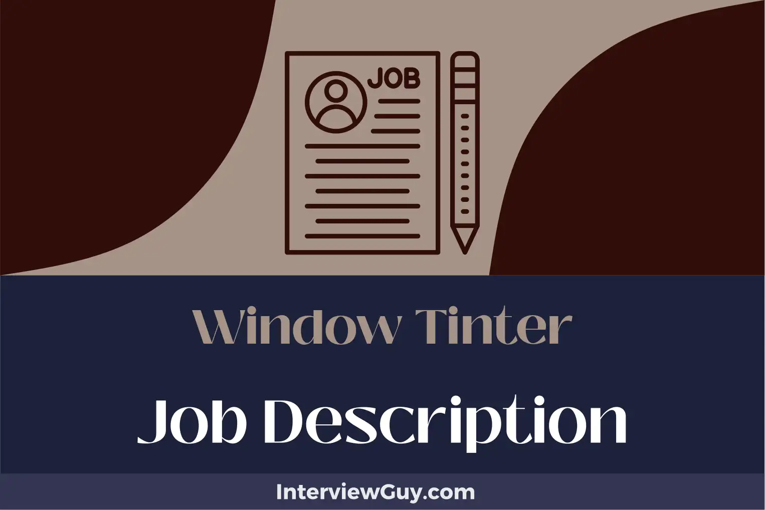 window tinter job description