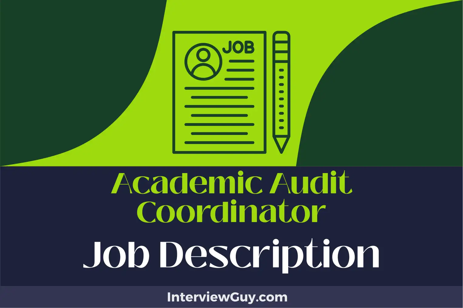 academic audit coordinator job description