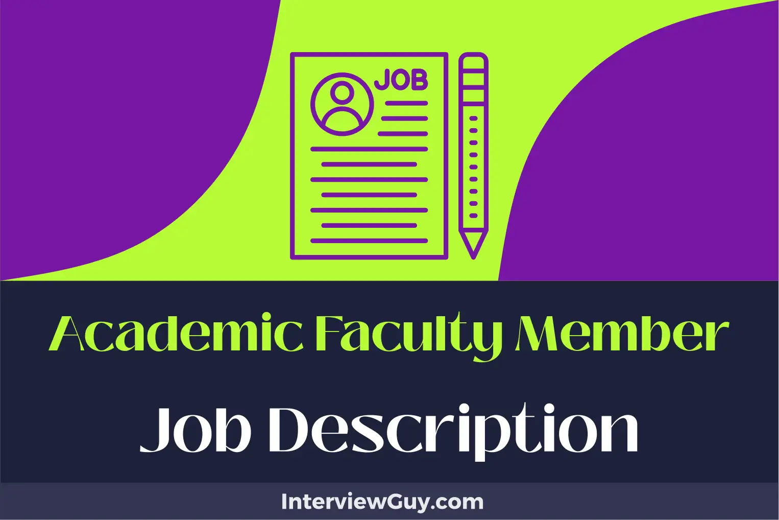 academic faculty member job description