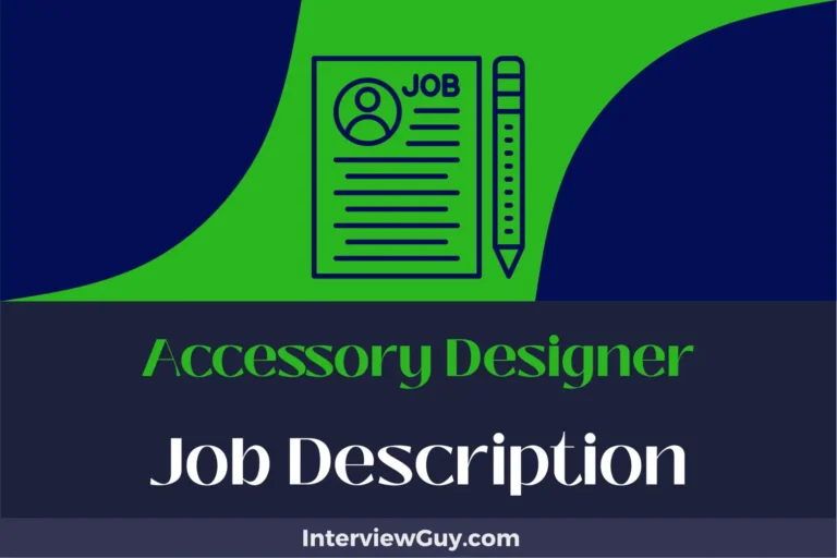 Accessory Designer Job Description [Updated for 2024]