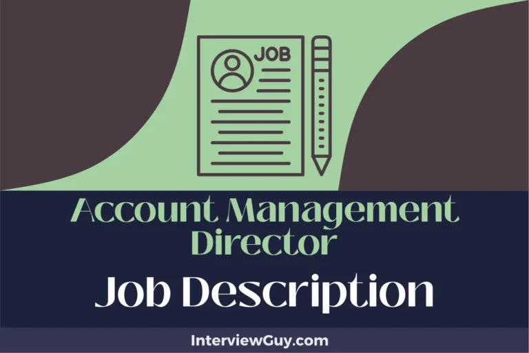 Account Management Director Job Description [Updated for 2024]
