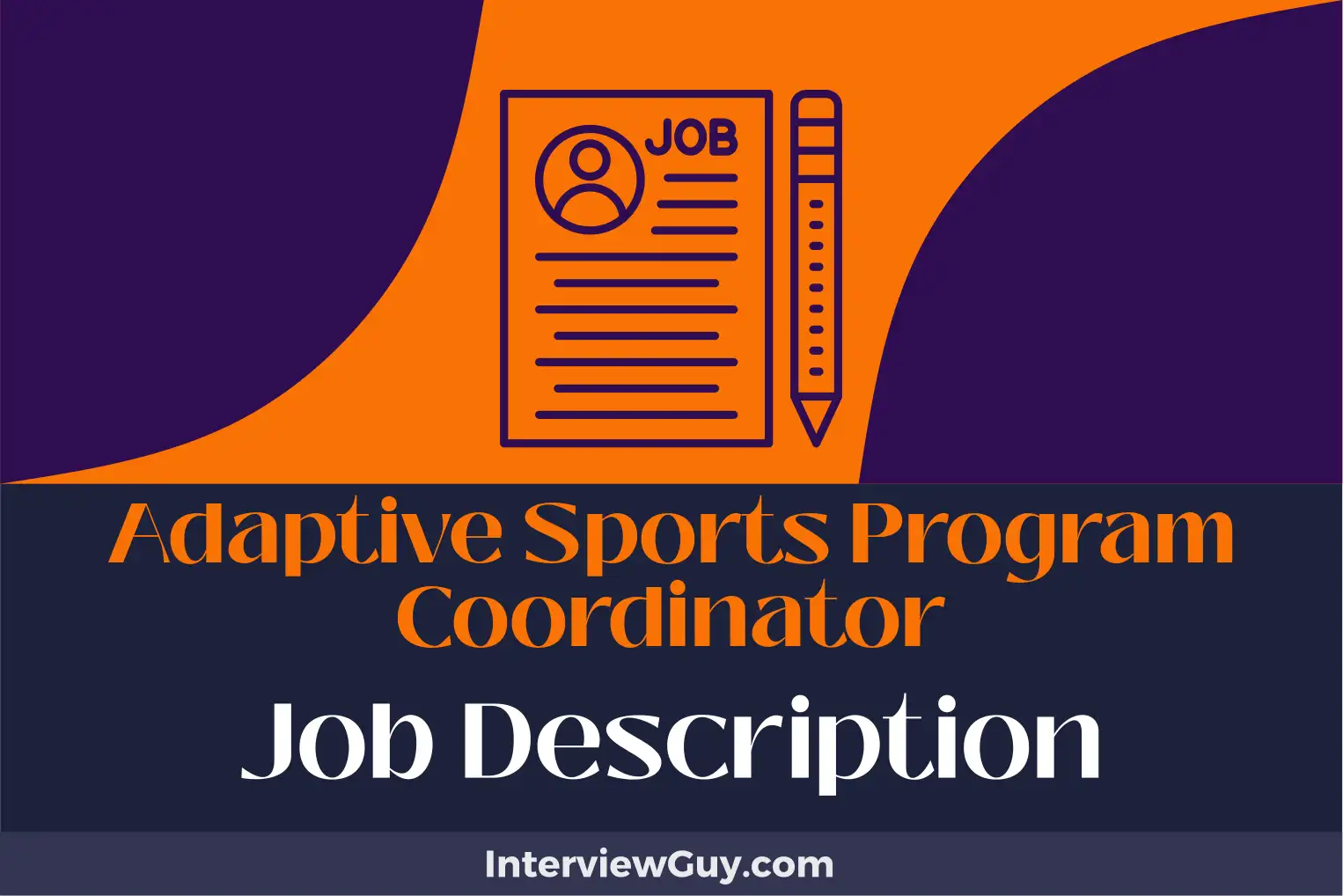 adaptive sports program coordinator job description