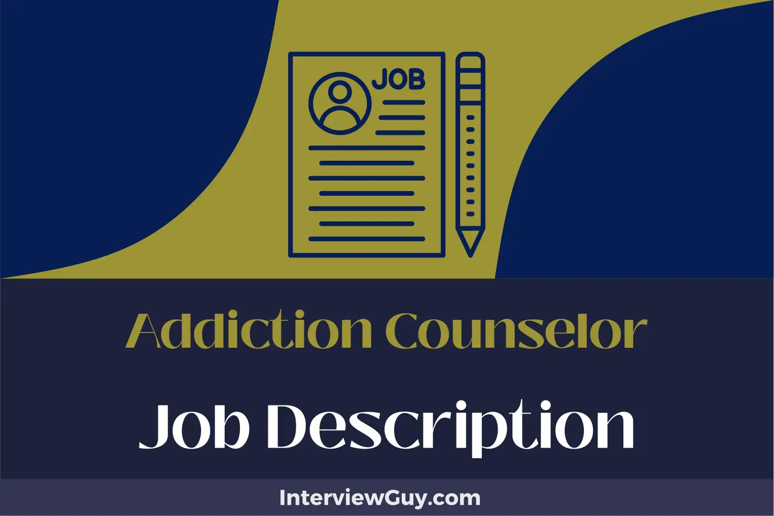 addiction counselor job description