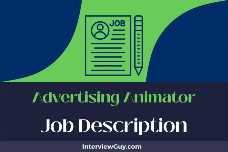 Advertising Animator Job Description [Updated for 2024]