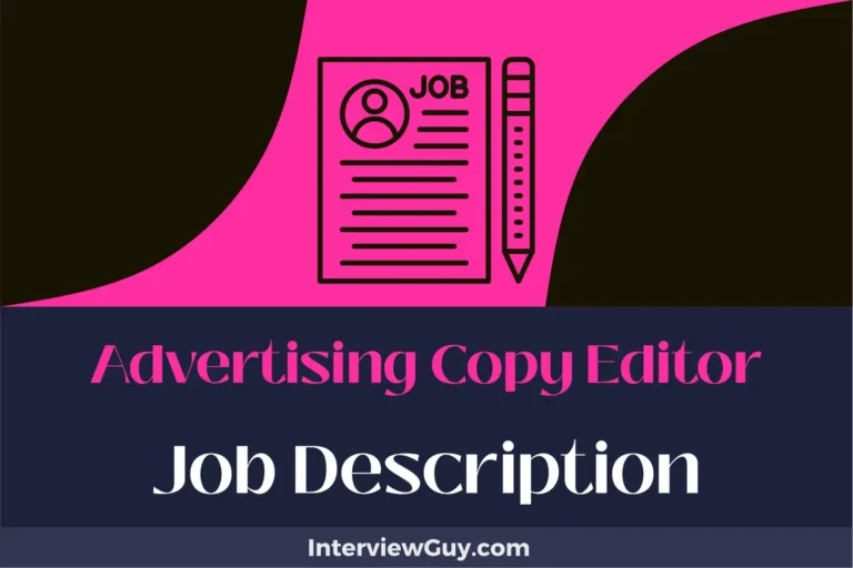 Advertising Copy Editor Job Description [Updated for 2024]