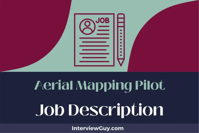 Aerial Mapping Pilot Job Description [Updated for 2024]