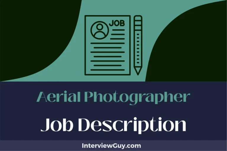 Aerial Photographer Job Description [Updated for 2025]