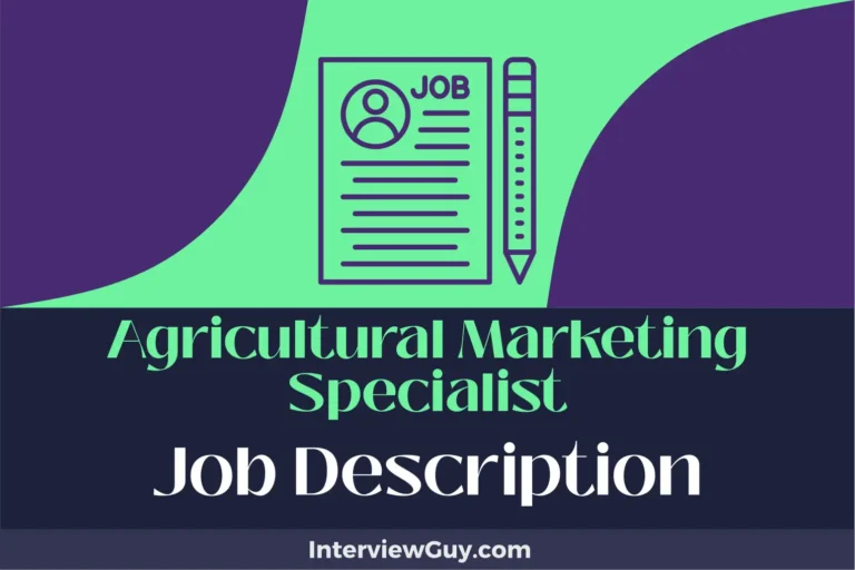 Agricultural Marketing Specialist Job Description [Updated for 2024]