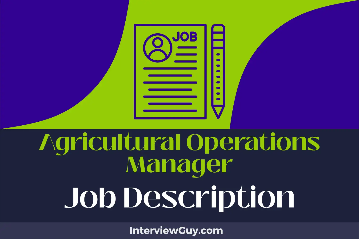 agricultural operations manager job description