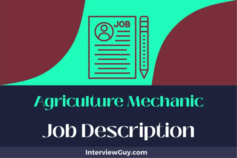 Agriculture Mechanic Job Description [Updated for 2024]