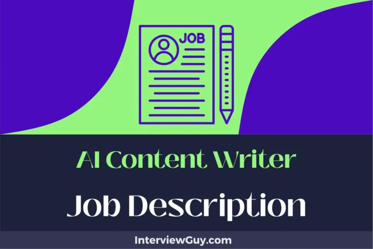 AI Content Writer Job Description [Updated for 2024]
