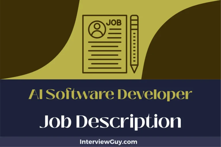AI Software Developer Job Description [Updated for 2024]