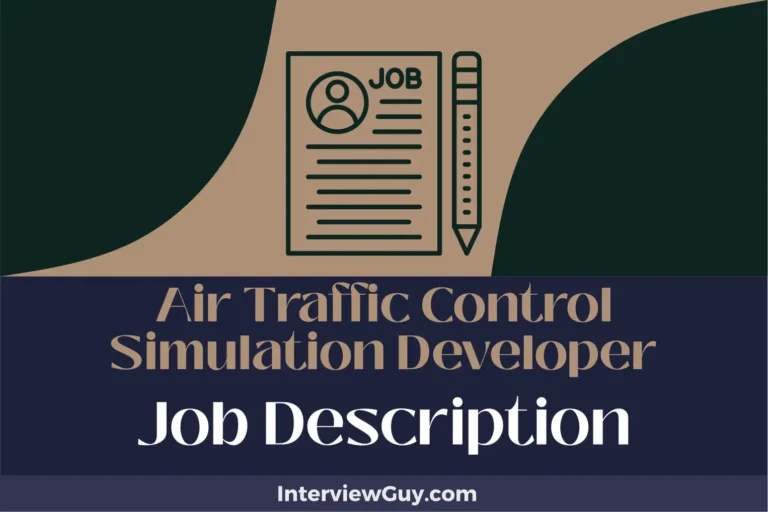 Air Traffic Control Simulation Developer Job Description [Updated for 2025]