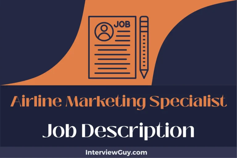 Airline Marketing Specialist Job Description [Updated for 2024]