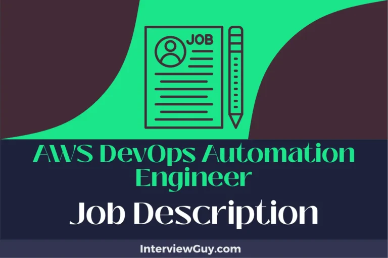 AWS DevOps Automation Engineer Job Description [Updated for 2024]