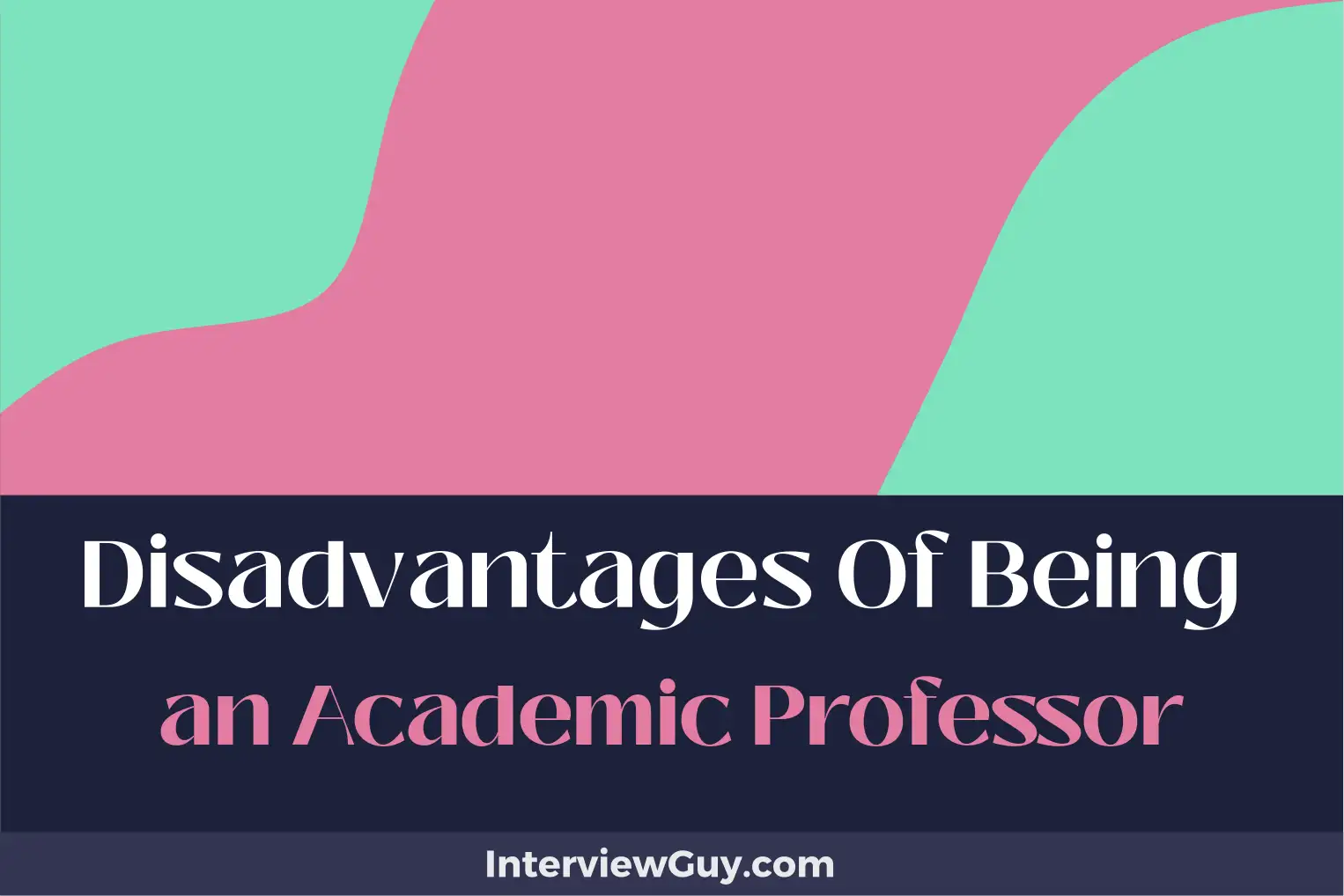 disadvantages of being an academic professor