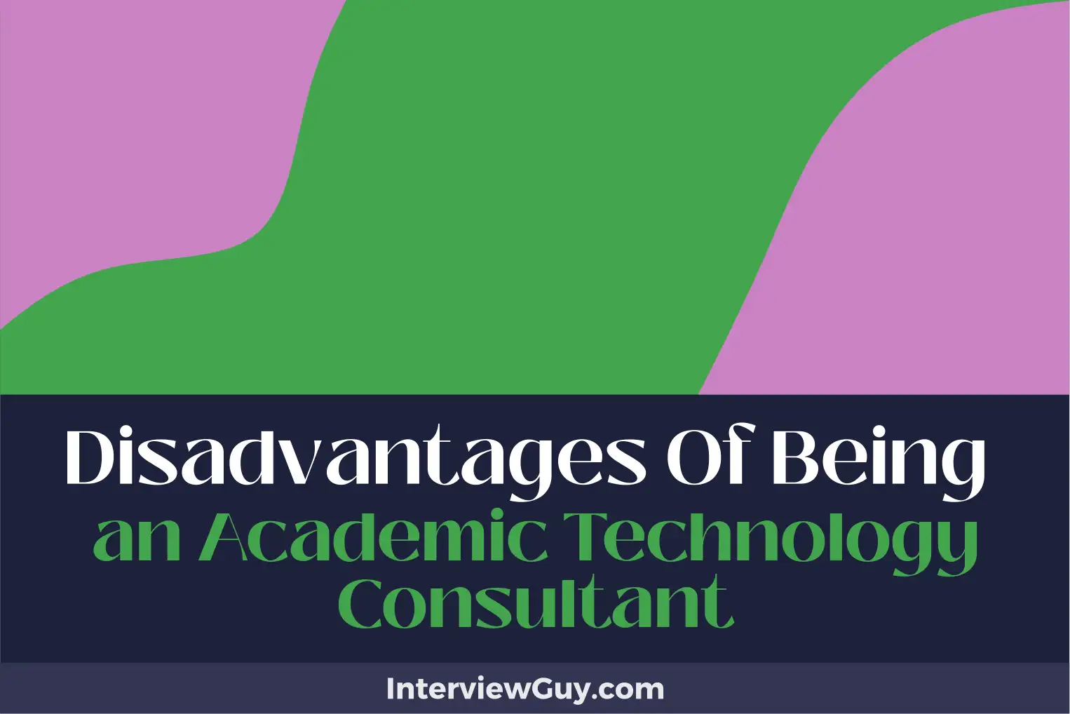 disadvantages of being an academic technology consultant
