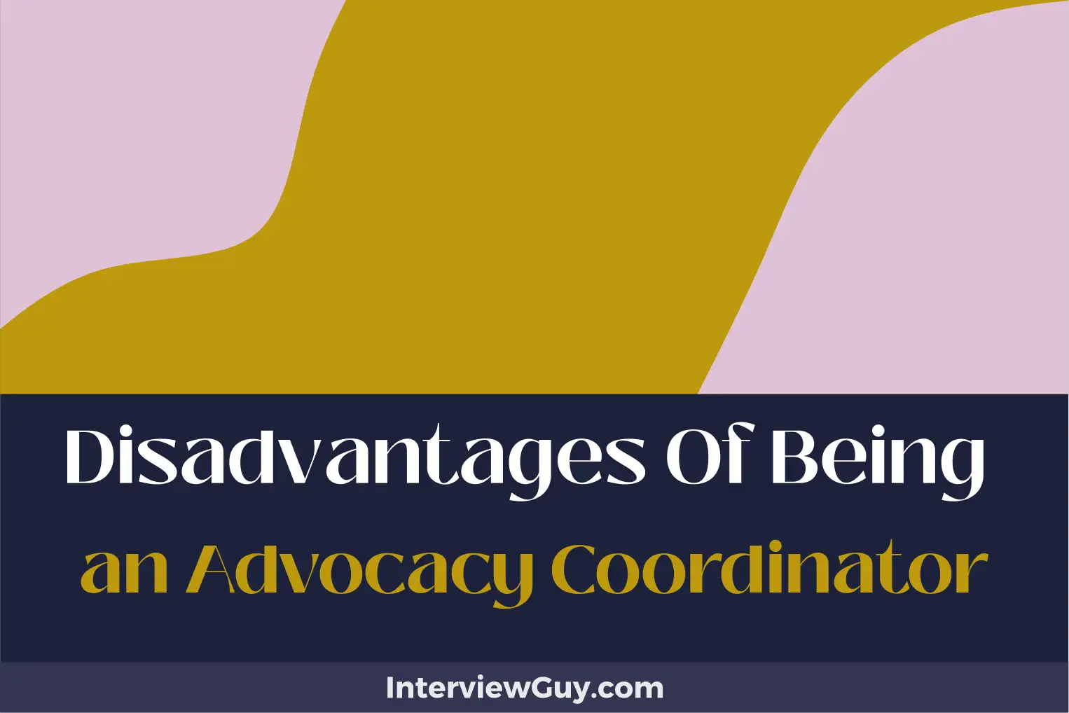 disadvantages of being an advocacy coordinator