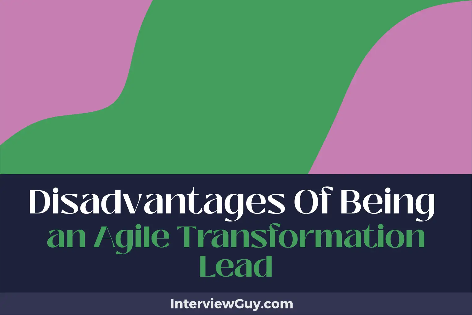 disadvantages of being an agile transformation lead