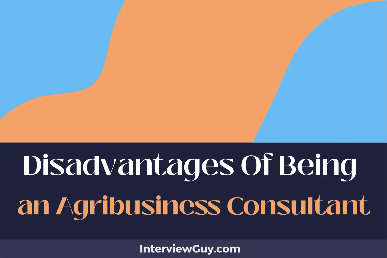 disadvantages of being an agribusiness consultant