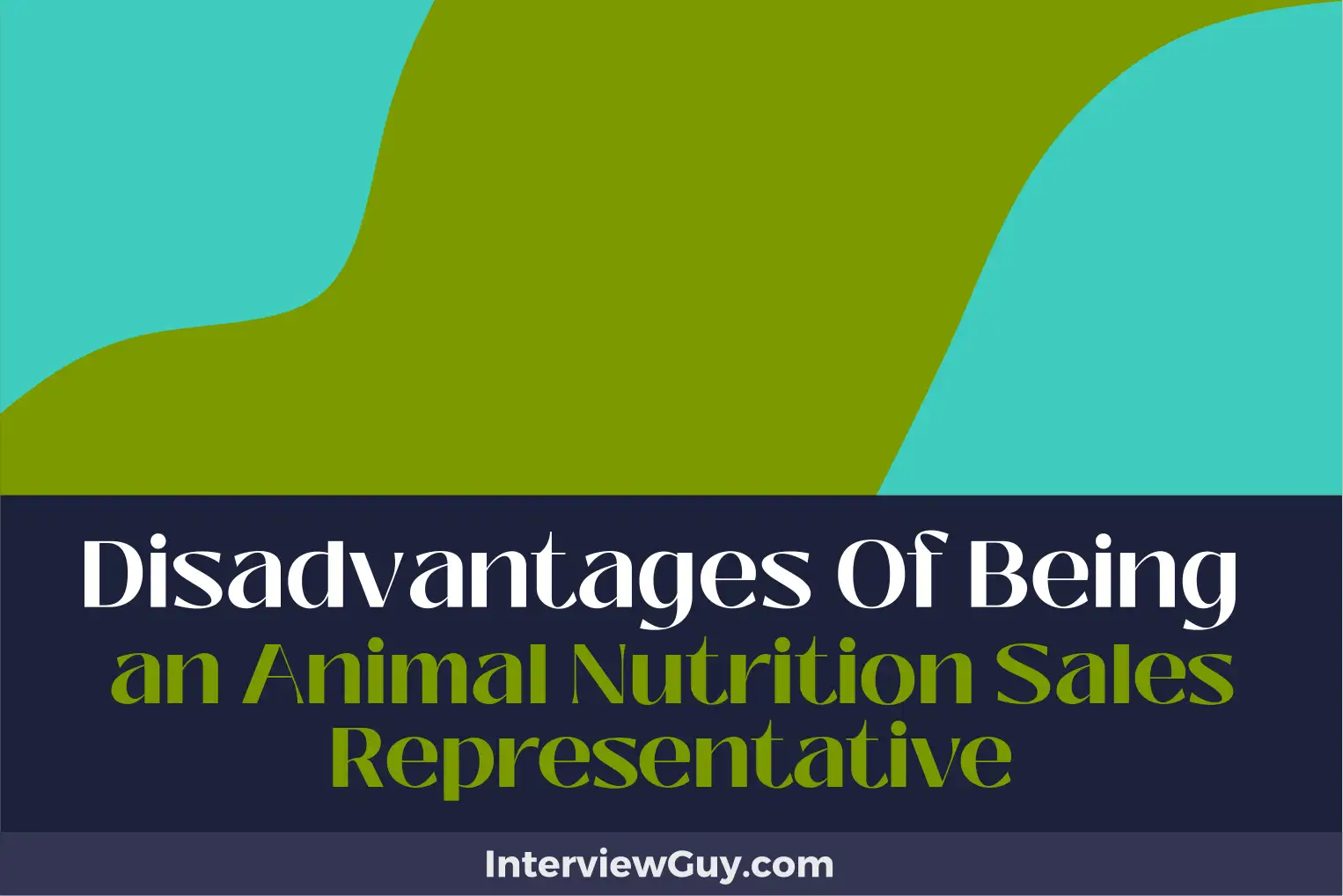 disadvantages of being an animal nutrition sales representative