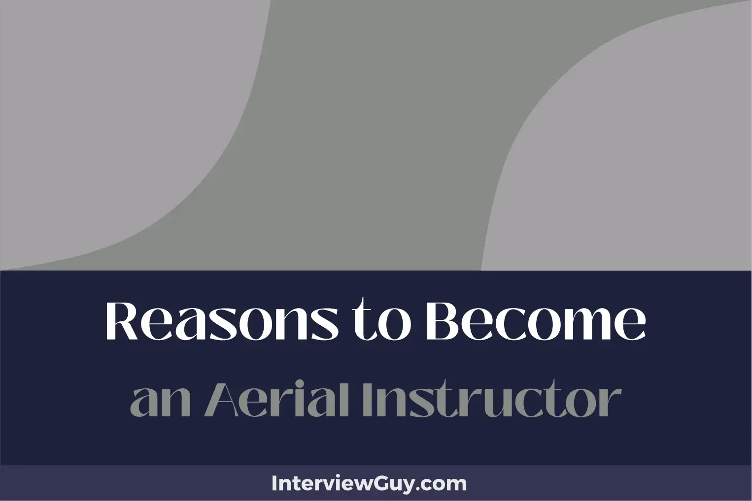 reasons to become an aerial instructor