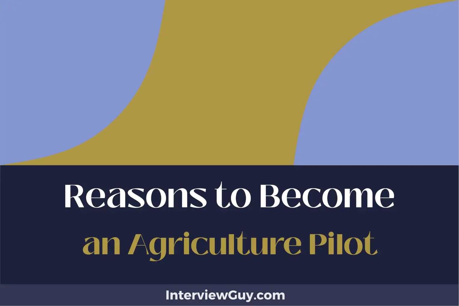 reasons to become an agriculture pilot