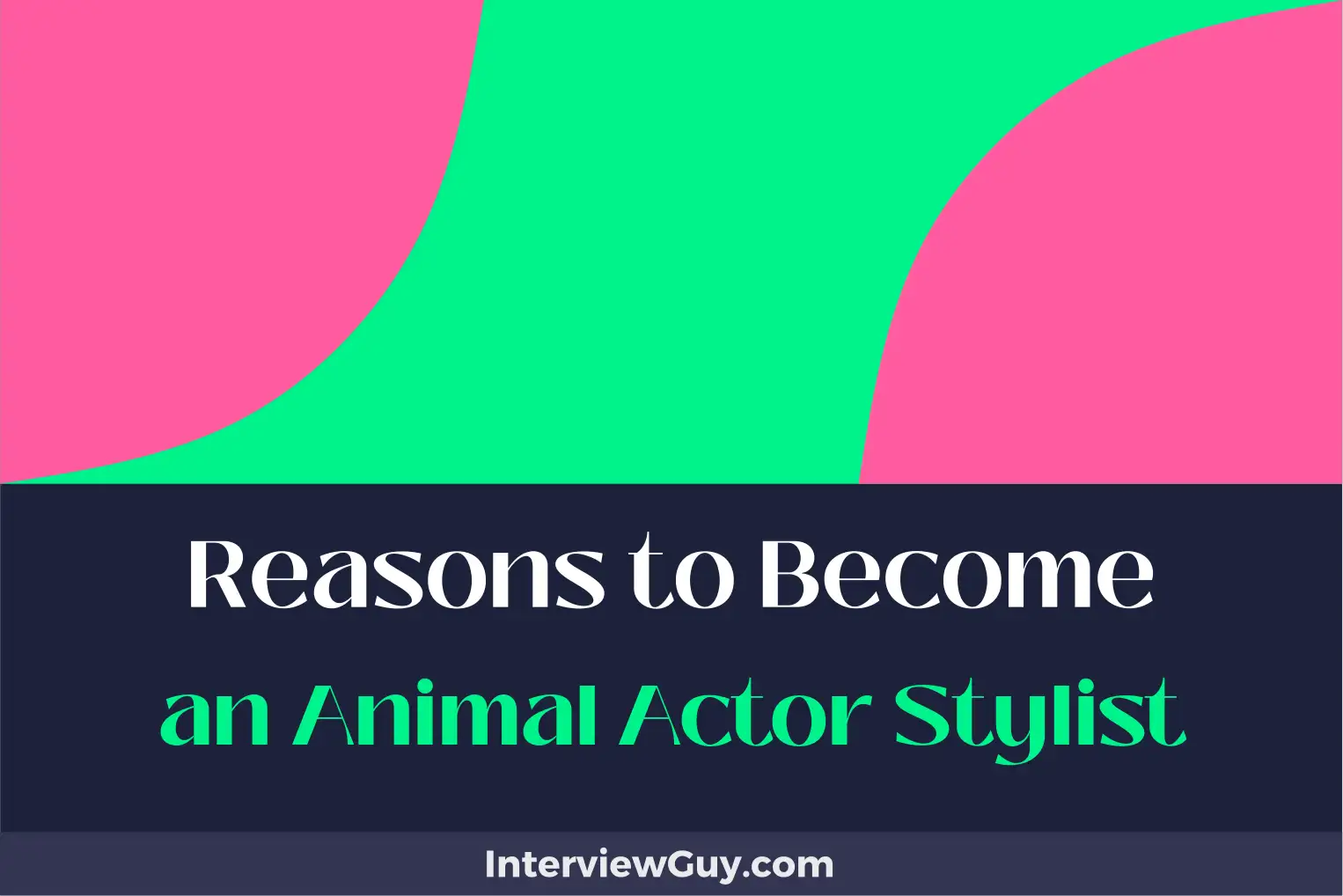 reasons to become an animal actor stylist