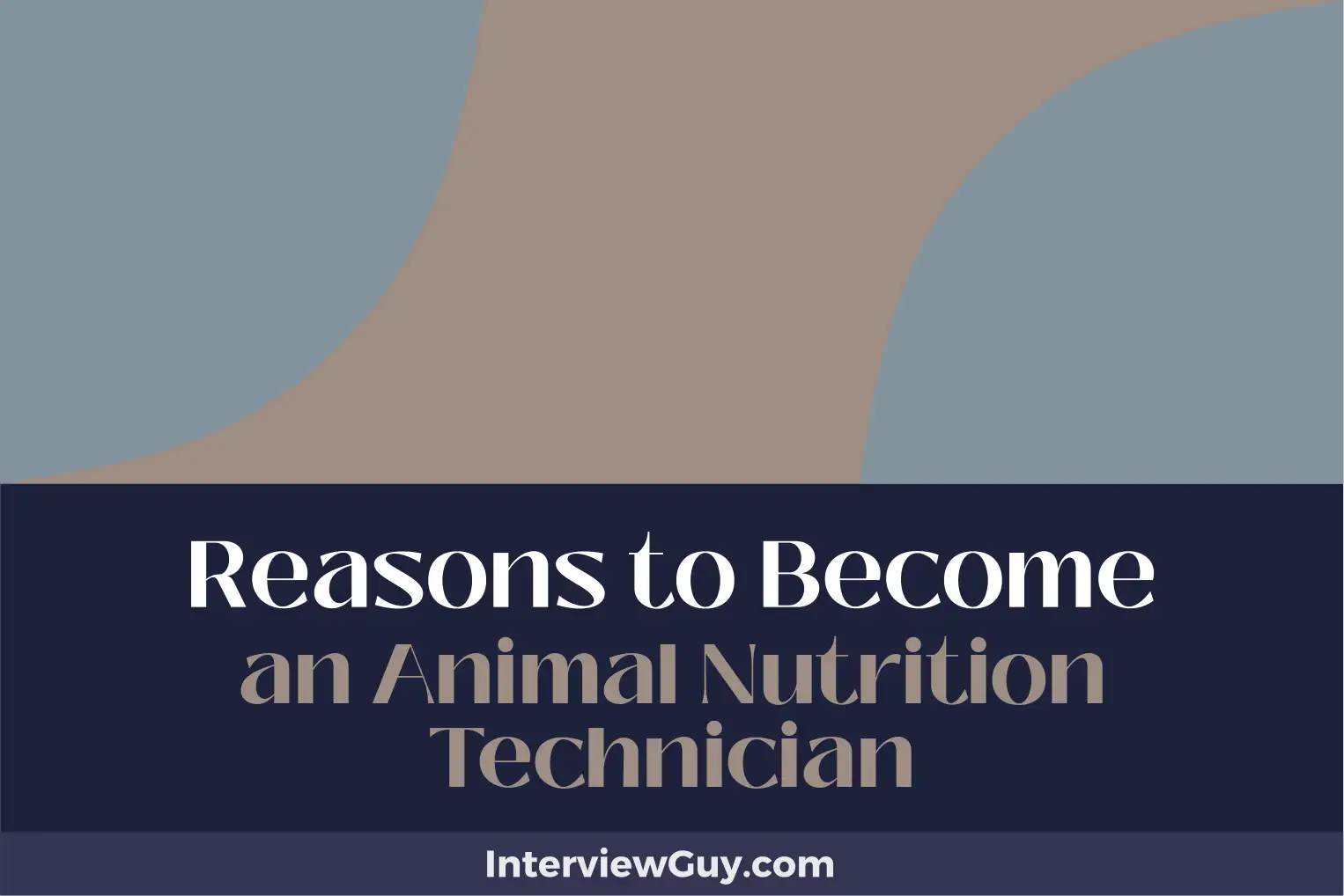 reasons to become an animal nutrition technician