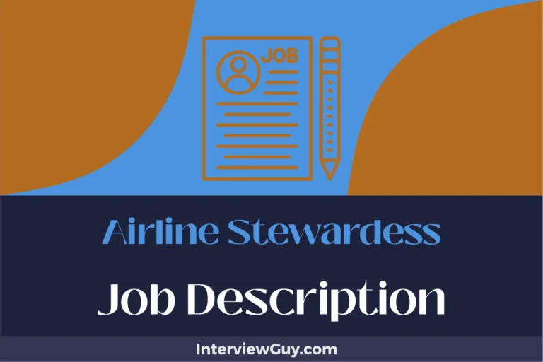 Airline Stewardess Job Description [Updated for 2025]