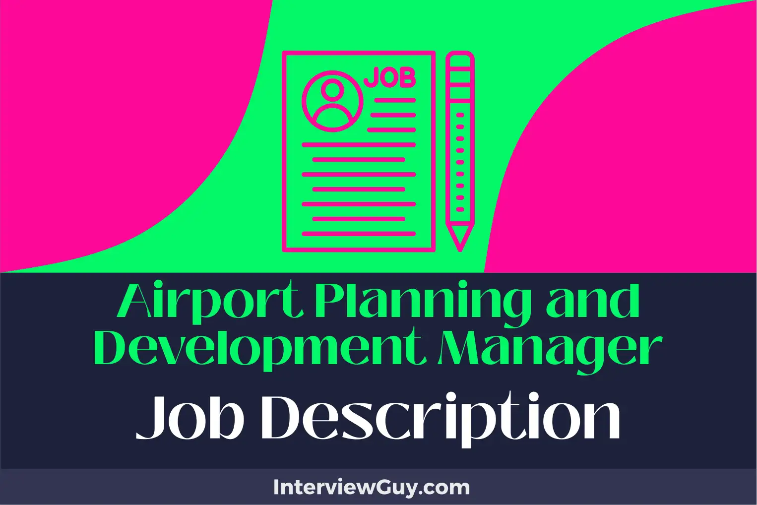 airport planning and development manager job description