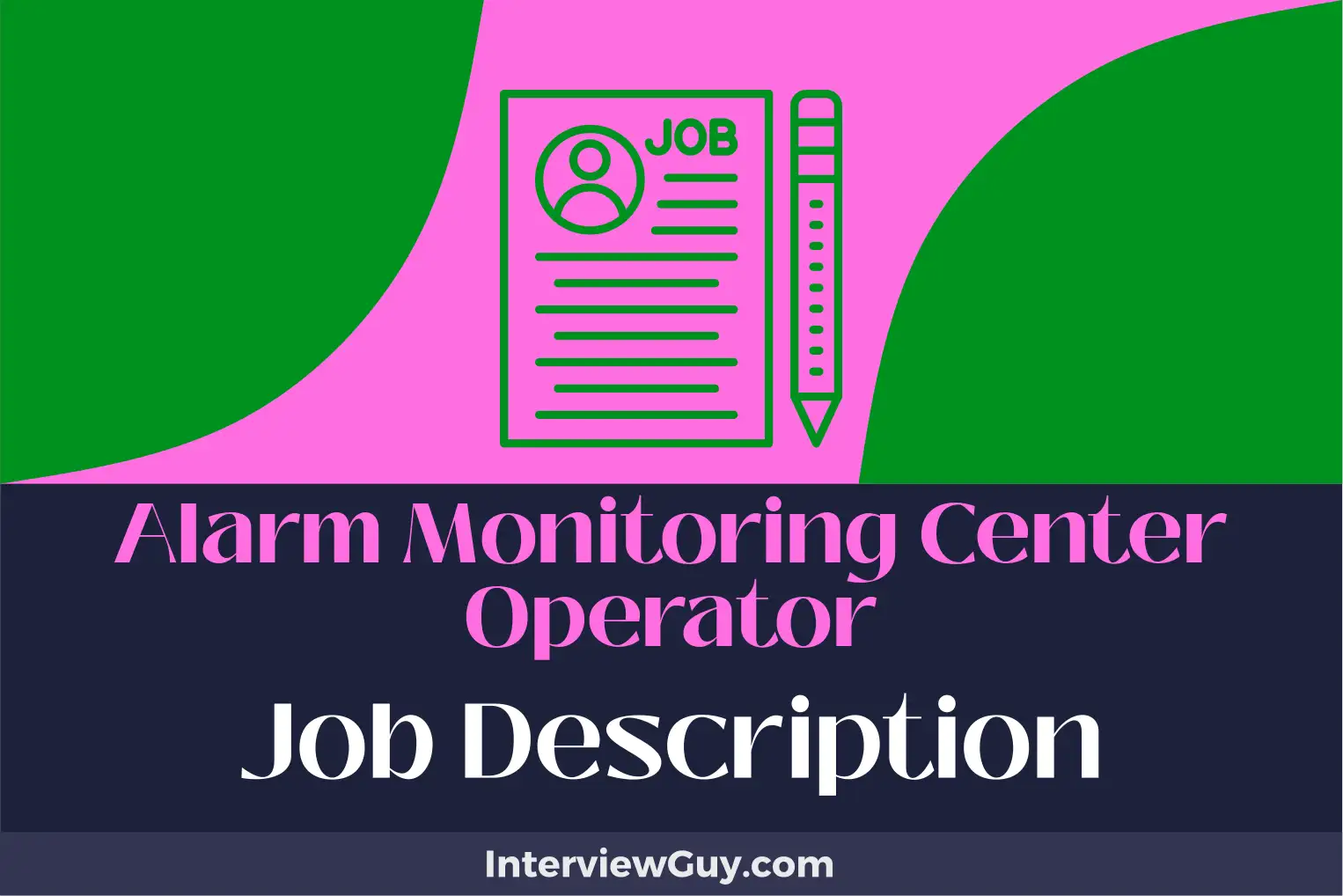 alarm monitoring center operator job description