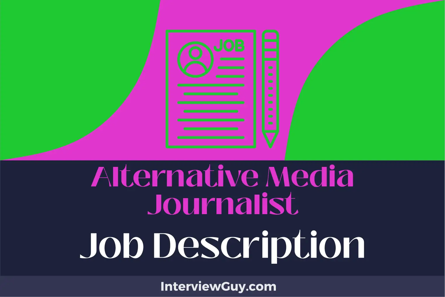 alternative media journalist job description