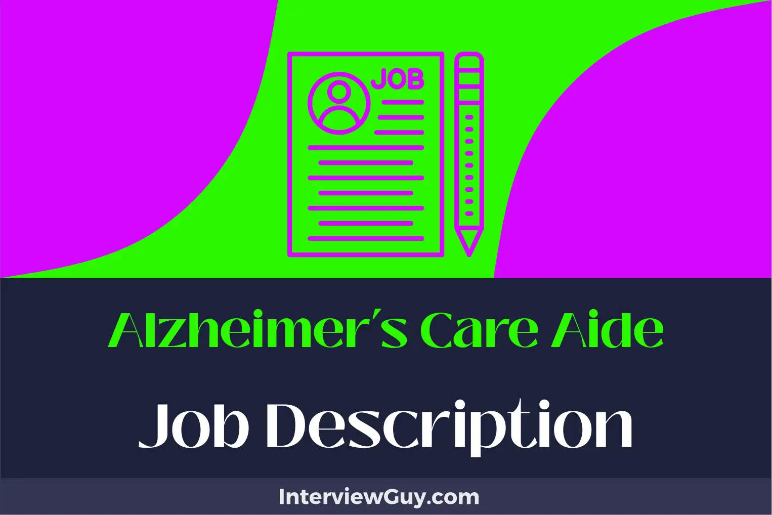 alzheimers care aide job description