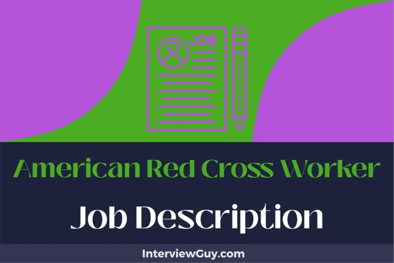 American Red Cross Worker Job Description [Updated for 2024]