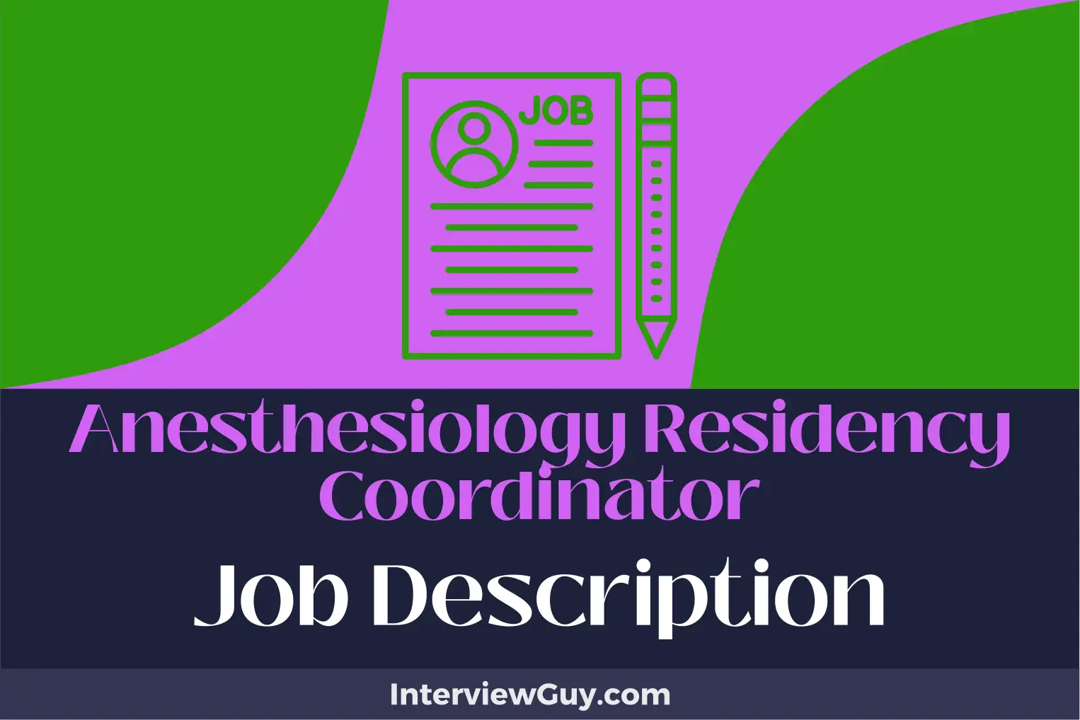 anesthesiology residency coordinator job description
