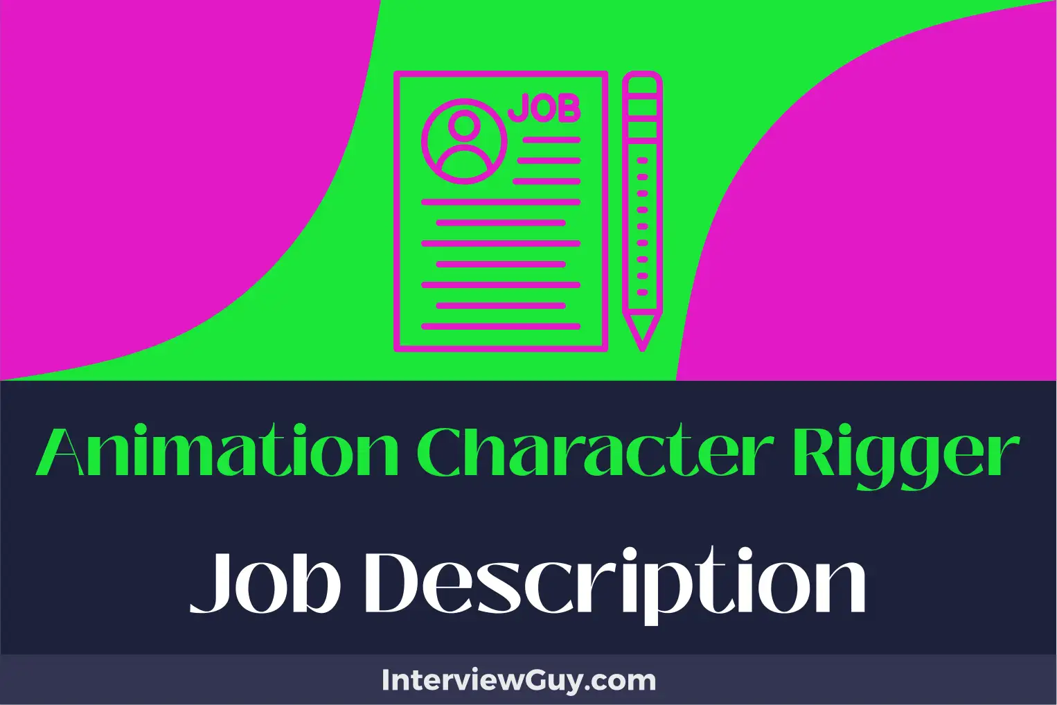 animation character rigger job description
