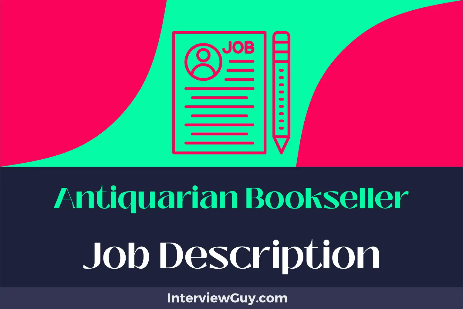 antiquarian bookseller job description