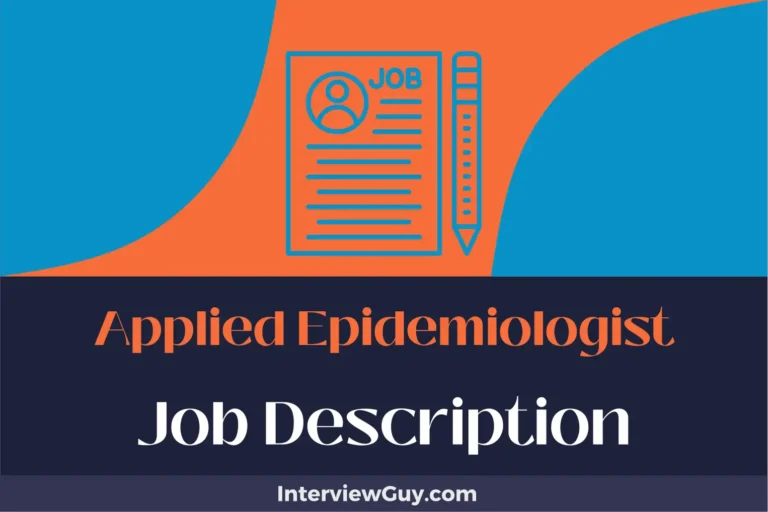 Applied Epidemiologist Job Description [Updated for 2024]