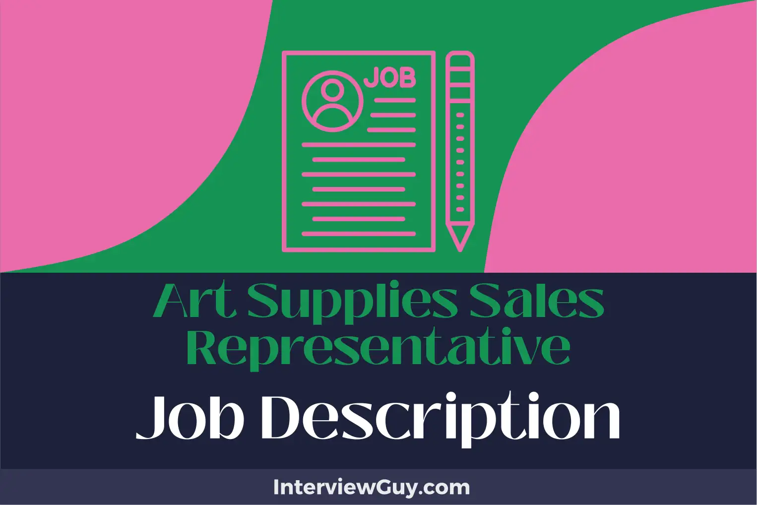 art supplies sales representative job description