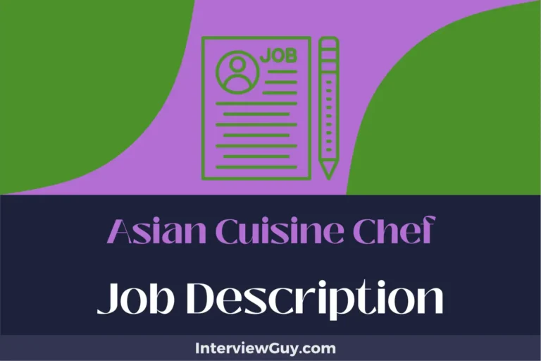 Asian Cuisine Chef Job Description [Updated for 2024]