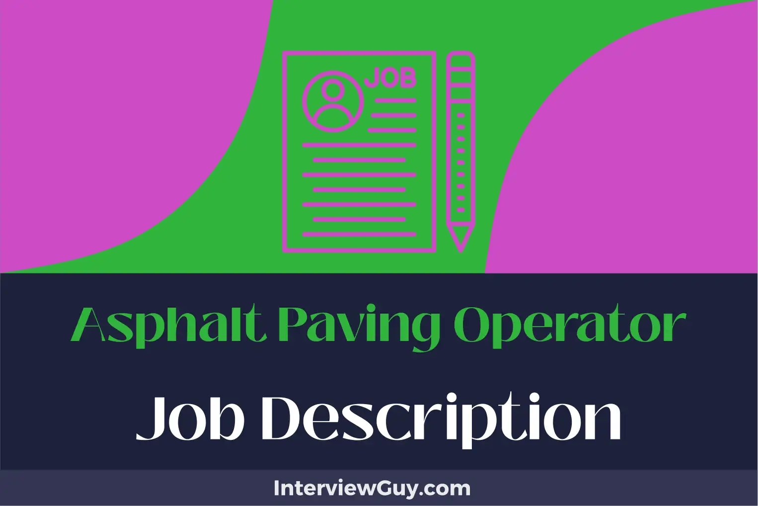 asphalt paving operator job description