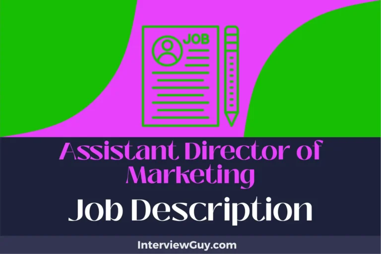 Assistant Director of Marketing Job Description [Updated for 2024]