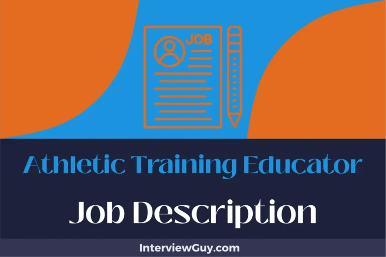 Athletic Training Educator Job Description [Updated for 2024]