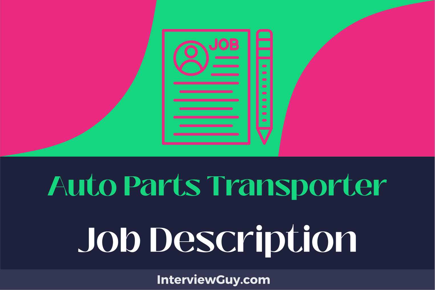 auto parts transporter job description