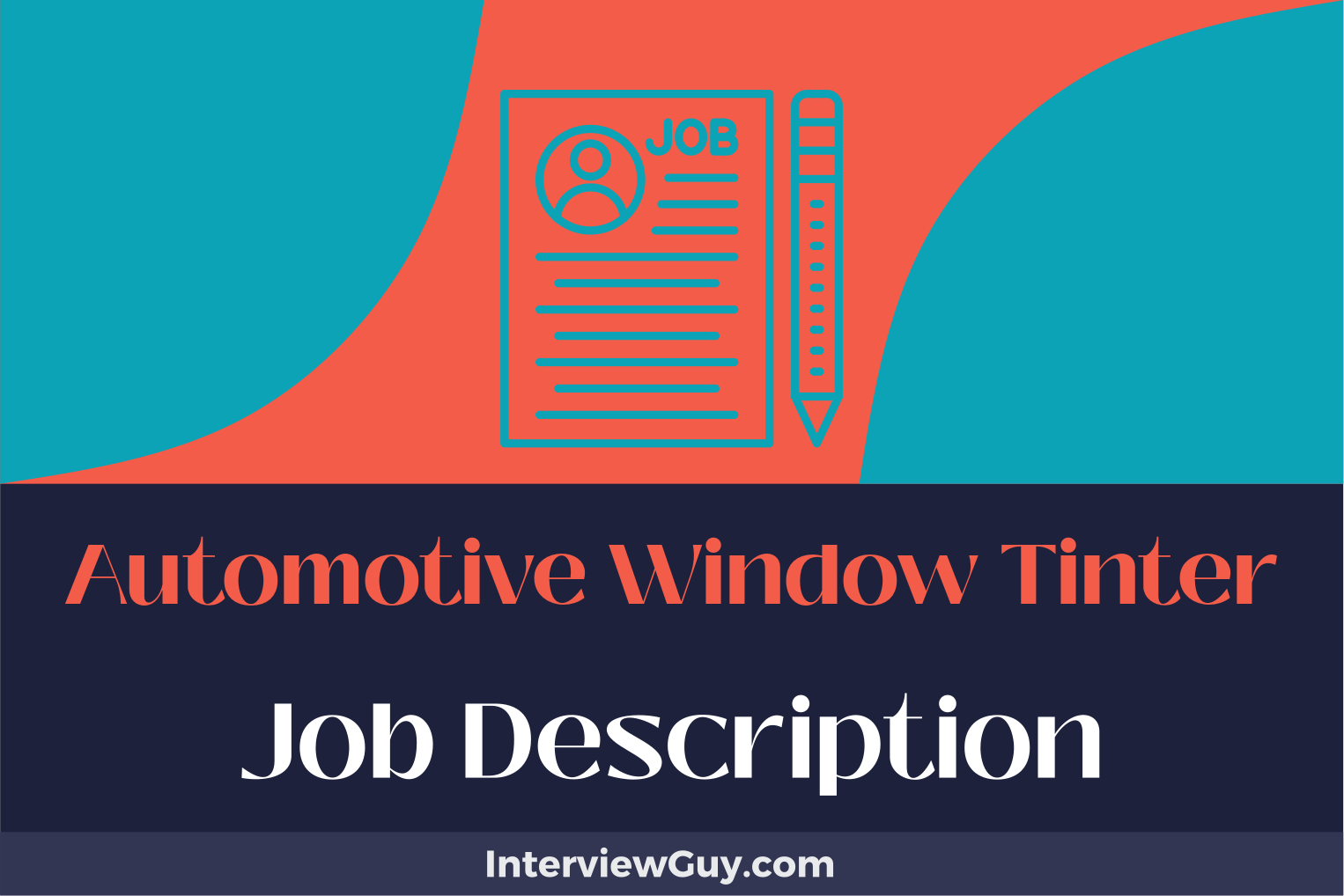 automotive window tinter job description